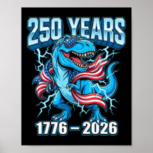 250 Anniversary Usa Shirt Kids Boys 1776 2026 4th  Poster