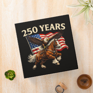 250 Anniversary USA Western Horse Eagle Binder
