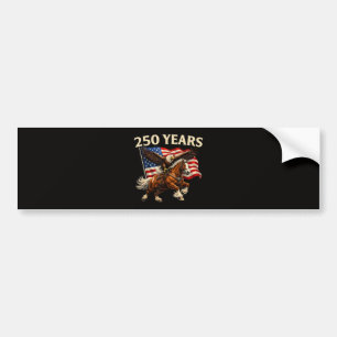 250 Anniversary USA Western Horse Eagle Bumper Sticker
