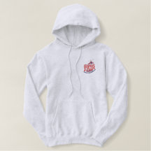 250 Embroidered Mens Light Grey Hoodie