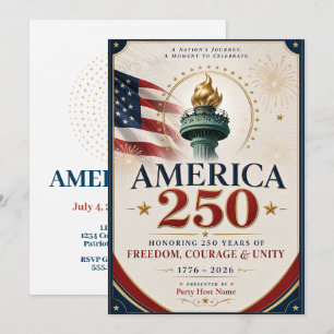 250 USA Anniversary Invitation