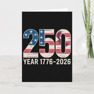 250 Year 1776-2026 Patriotic Celebration Card