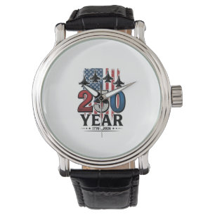 250 Year Patriotic Jet Vintage Engraving Shirt Des Watch