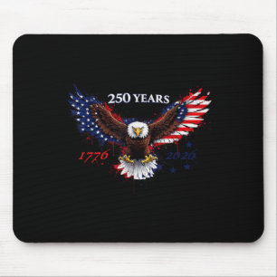 250 Years 17762026 American Eagle Patriotic Flag Mouse Pad