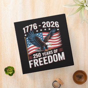 250 Years 1776 2026 250th 4th July Binder