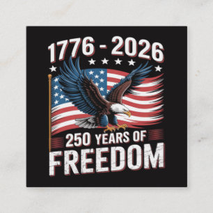 250 Years 1776 2026 250th 4th July Enclosure Card