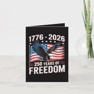 250 Years 1776 2026 250th 4th July Holiday Card