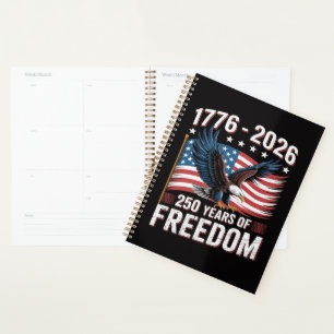250 Years 1776 2026 250th 4th July Planner