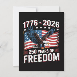 250 Years 1776 2026 250th 4th July Save The Date