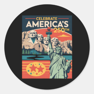 250 Years 1776-2026 250th Birthday _1  Classic Round Sticker