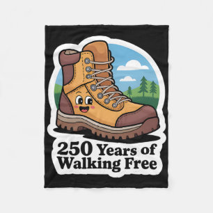 250 Years 1776-2026 250th Birthday Hiking Fleece Blanket