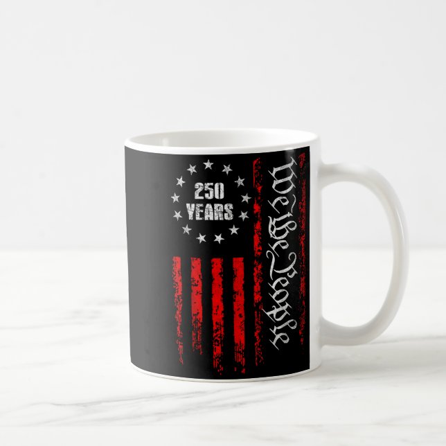 250 Years 1776-2026 250th Birthday Usa Patriotic 4 Coffee Mug (Right)