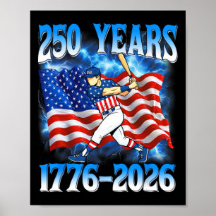 250 Years 1776 2026 250th Sell American Flag 4th O Poster