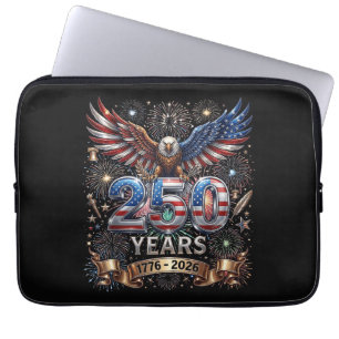 250 Years 1776 2026 4th of July Eagle 250th Annive Laptop Sleeve