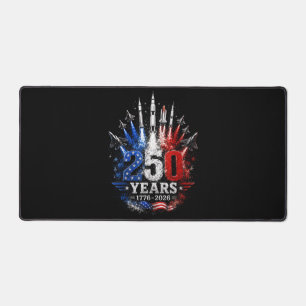 250 Years 1776–2026 Patriotic Sky Celebration Free Desk Mat