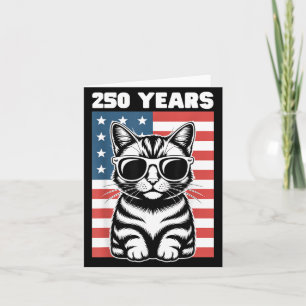 250 Years 1776 2026 Semiquincentennial USA America Card