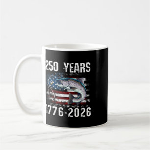 250 Years 1776-2026 Trout Fishing 250th Anniversar Coffee Mug