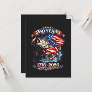 250 Years 1776-2026 Trout Fishing  Invitation
