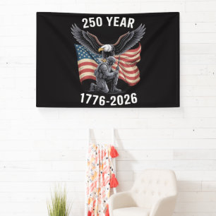 250 Years 250th Anniversary USA 4th July Banner