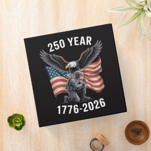 250 Years 250th Anniversary USA 4th July Binder