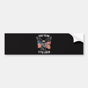 250 Years 250th Anniversary USA 4th July  Bumper Sticker