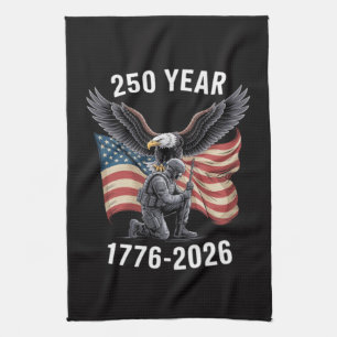 250 Years 250th Anniversary USA 4th July Kitchen Towel