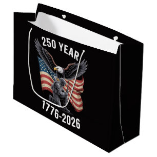 250 Years 250th Anniversary USA 4th July Large Gift Bag