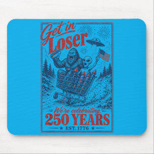 250 Years 250th Anniversary Usa July 4th Bigfoot Mouse Pad