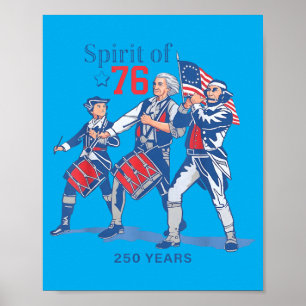250 Years Aamerica 250th Anniversary 1776-2026 4th Poster