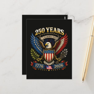 250 Years America 1776 2026 250th Anniversary Postcard