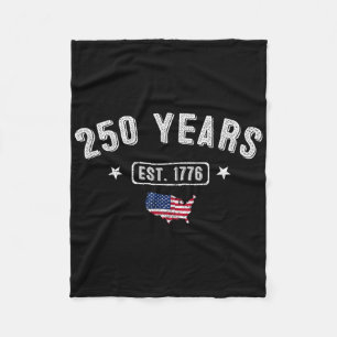 250 Years America Anniversary1776 250th Birthday U Fleece Blanket