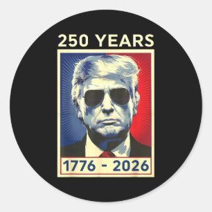250 Years America Anniversary 1776 2026 250 Years Classic Round Sticker