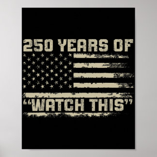 250 Years America Anniversary 1776-2026 Independen Poster