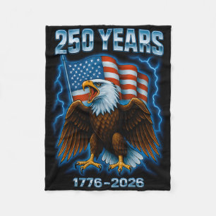 250 Years America Anniversary 250th Independence D Fleece Blanket