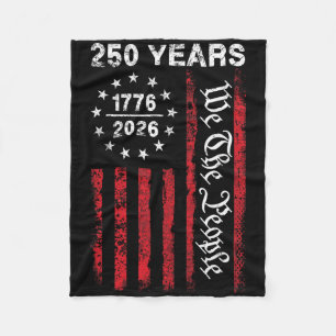 250 Years America Anniversary 250th Independence D Fleece Blanket