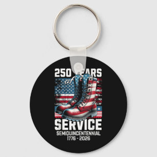 250 Years America Anniversary 250th Independence D Keychain