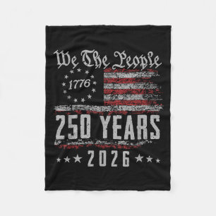 250 Years America Anniversary 250th Independence Fleece Blanket