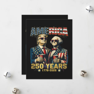 250 Years America Anniversary 250th Trump Holiday Card