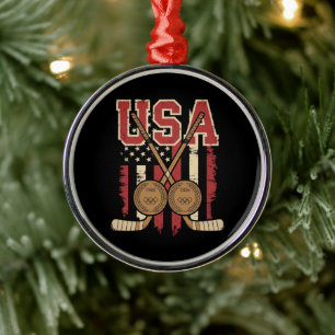 250 Years America Anniversary Metal Ornament