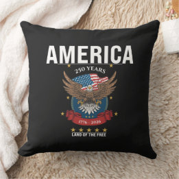 250 Years | America Semiquincentennial Anniversary Throw Pillow