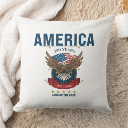 250 Years | Americal Anniversary 1776 2026 Throw Pillow