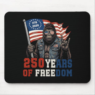 250 Years American 1776-2026 250th Birthday Bigfoo Mouse Pad