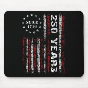 250 years american 1776 2026 250th usa anniversary mouse pad