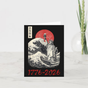 250 Years American 1776 2026 250th USA Birthday Card