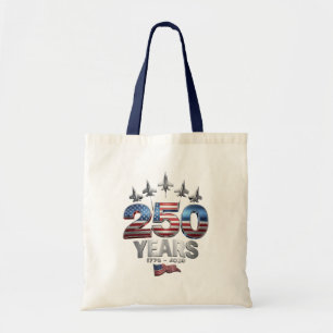 250 Years American 1776 2026 250th USA Patriotic Tote Bag