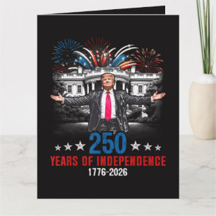 250 Years American 1776 2026 Card