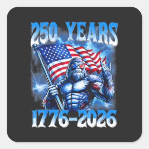 250 Years American 1776 2026 Square Sticker