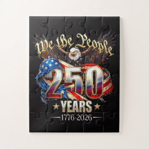 250 Years American 250th Anniversary 4th of July Jigsaw Puzzle