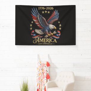 250 Years American 250th Anniversary Eagle Banner