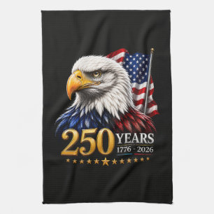 250 Years American 250th Anniversary Patriotic USA Kitchen Towel